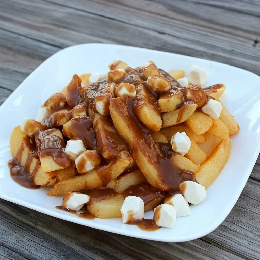 Poutine with fries, cheese curds and gravy at Melita Restaurant and Bar in Melita, MB