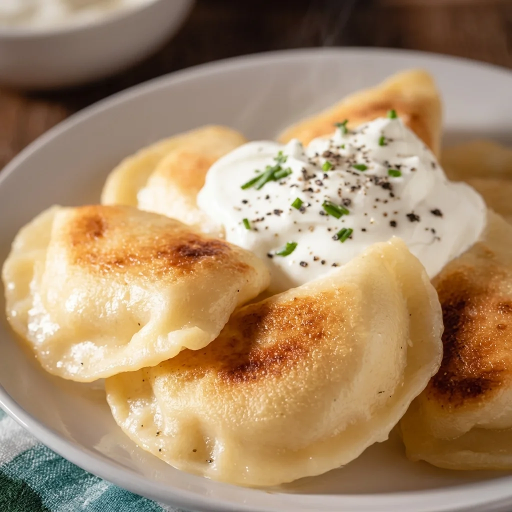 Order of perogies at Melita Restaurant and Bar in Melita, Manitoba